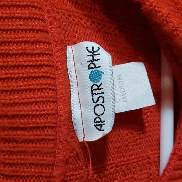 Vintage red anchor sweater blouse - Picture 4 of 5